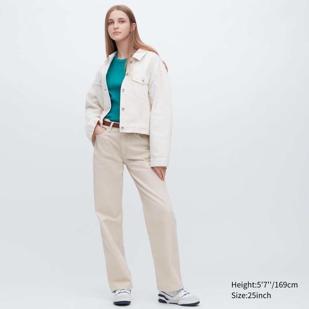 Uniqlo Off-White Baggy Jeans